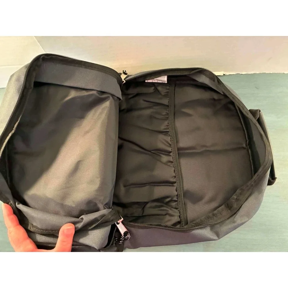 Eastsport Gail Tech Backpack Unisex One Size Grey NWT Laptop Sleeve Padded Back